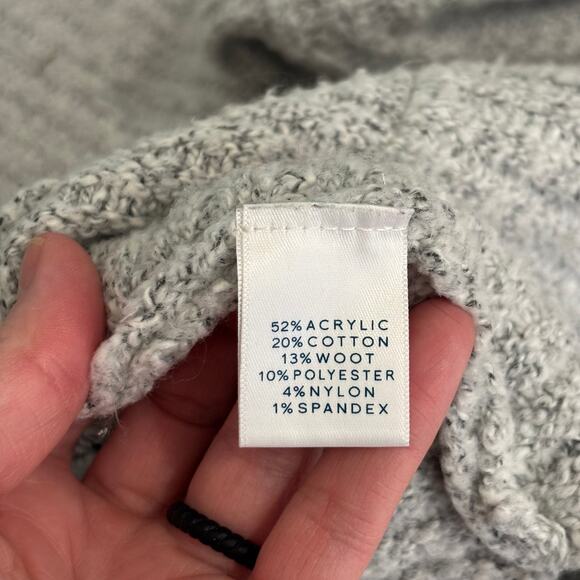 Peyton Jensen Cardigan Sweater‎ Small Gray Duster Chunky Long Lounge Cozy Comfy - Picture 12 of 13